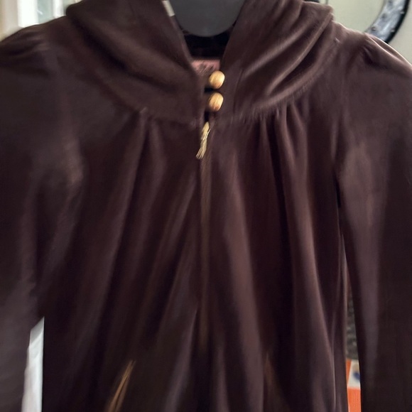 Vintage Y2K Juicy Couture Small Velour Zip Up Hoodie Jacket Small - Picture 2 of 9